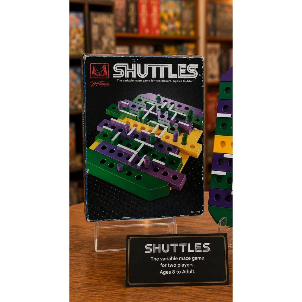 SHUTTLES Variable Maze Strategy Board Game No. 1776 Complete with Box 1996 VTG